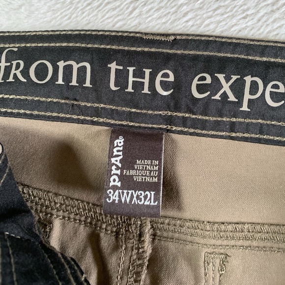 prAna Zion Pants Mens 34x32 Straight Hiking Stretch Nylon Cargo Belt Lot Of 2 - Picture 5 of 16